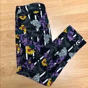 LuLaRoe Halloween TC2 Plus Black Leggings NEW